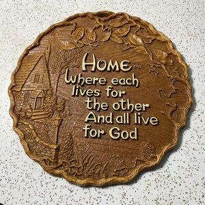 Vintage wall plaque Multi-Products Inc.